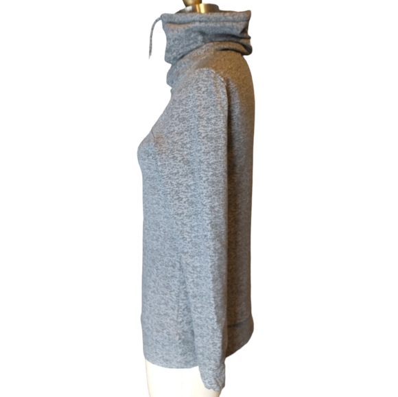 Stoic Funnel Neck Gray Long Sleeve Top Women's Size Small. - Picture 2 of 5